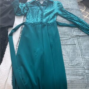 Teal jumpsuit